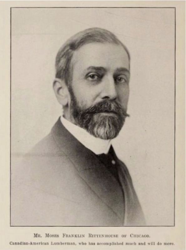 Moses Franklin Rittenhouse ca 1890. Click for full size. Moses Franklin Rittenhouse ca 1890 image. Click for full size.