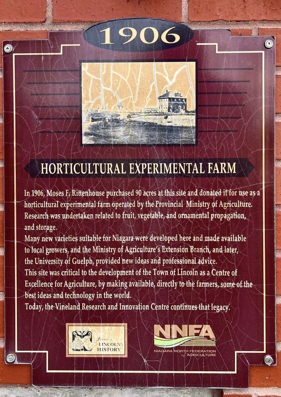 Horticultural Experimental Farm Marker. Click for full size. Horticultural Experimental Farm Marker image. Click for full size.