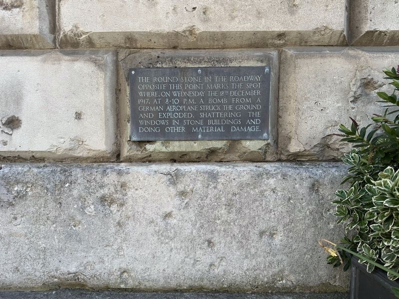 WWI Bomb Damage Marker. Click for full size. WWI Bomb Damage Marker image. Click for full size.