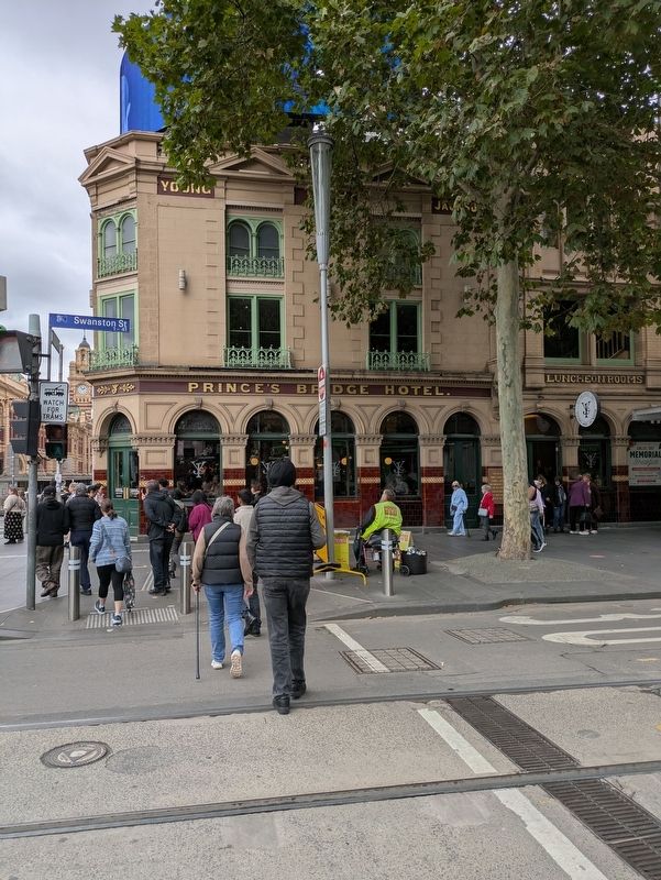Young and Jackson's Princes Bridge Hotel. Click for full size. Young and Jackson's Princes Bridge Hotel image. Click for full size.