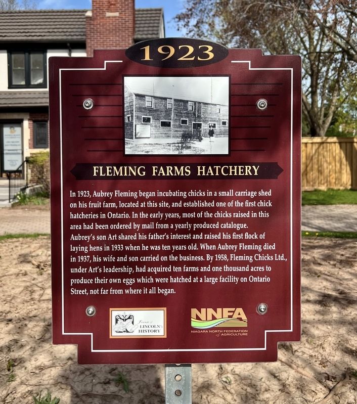 Fleming Farms Hatchery Marker image. Click for full size.
