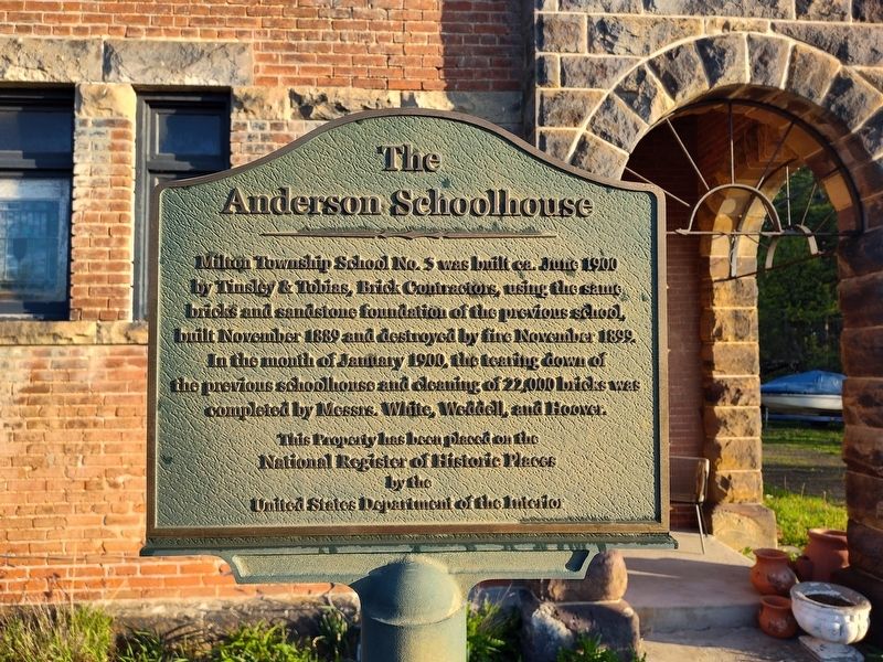 The Anderson Schoolhouse Marker. Click for full size. The Anderson Schoolhouse Marker image. Click for full size.