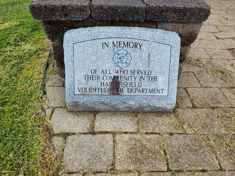 Harpersfield Volunteer Fire Department Memorial. Click for full size. Harpersfield Volunteer Fire Department Memorial image. Click for full size.