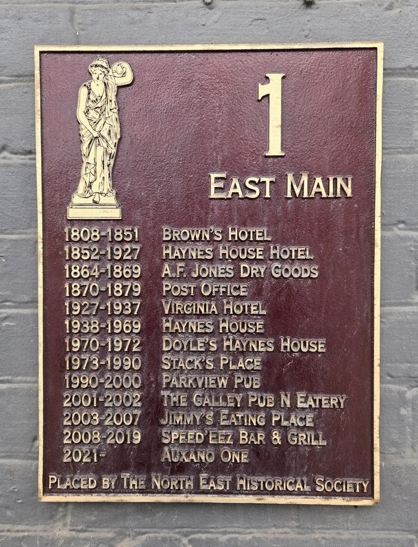 1 East Main Marker. Click for full size. 1 East Main Marker image. Click for full size.