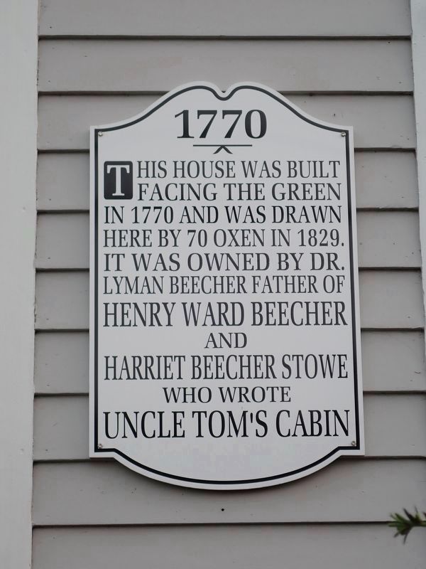 Beecher House Marker. Click for full size. Beecher House Marker image. Click for full size.