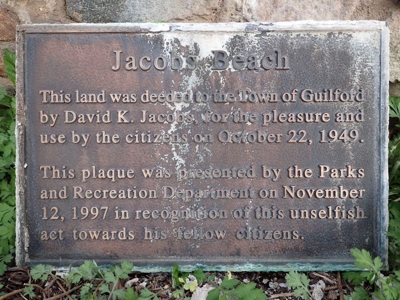 Jacobs Beach Marker. Click for full size. Jacobs Beach Marker image. Click for full size.