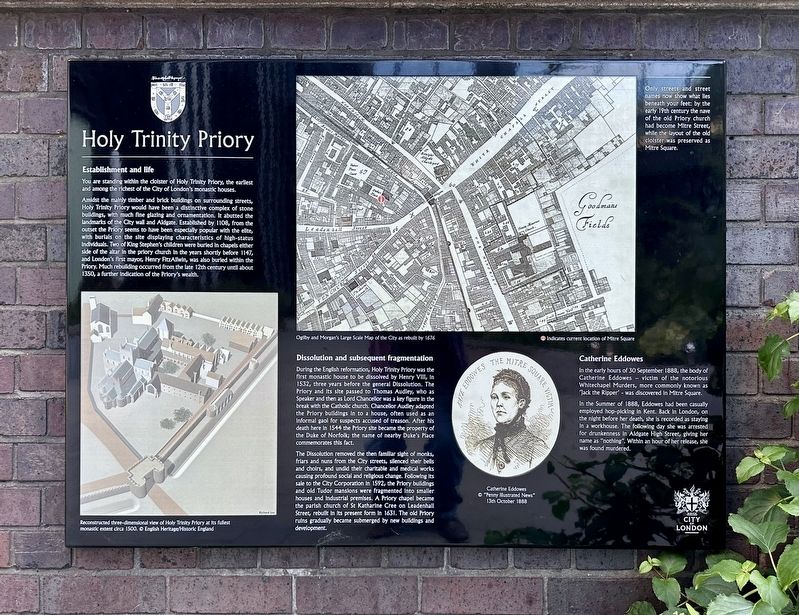 Holy Trinity Priory Marker image. Click for full size.