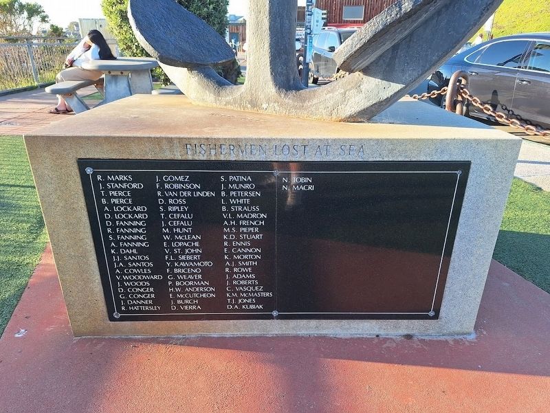 Fishermen Lost at Sea Memorial Marker image. Click for full size.