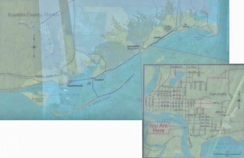 Marker detail: Carrabelle Area Map image. Click for full size.