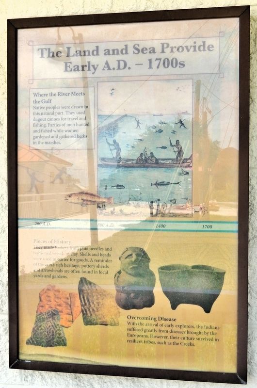 The Land and Sea Provide Marker image. Click for full size.