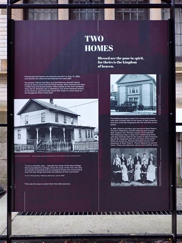 Two Homes Marker. Click for full size. Two Homes Marker image. Click for full size.