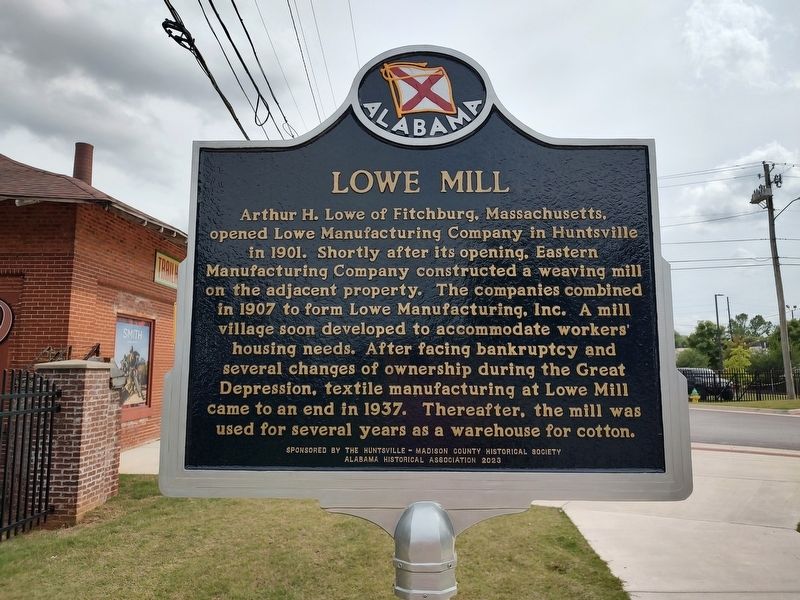 Lowe Mill Marker image. Click for full size.