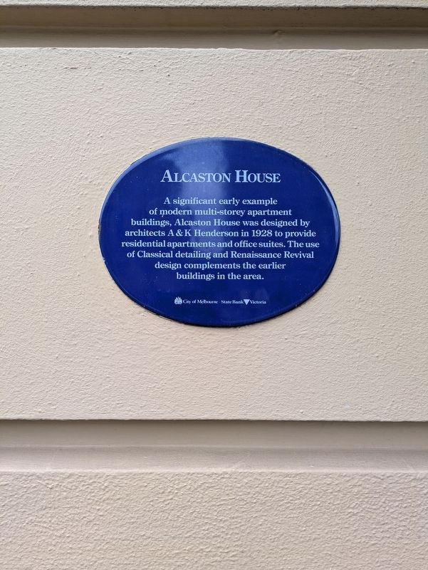 Alcaston House Marker. Click for full size. Alcaston House Marker image. Click for full size.