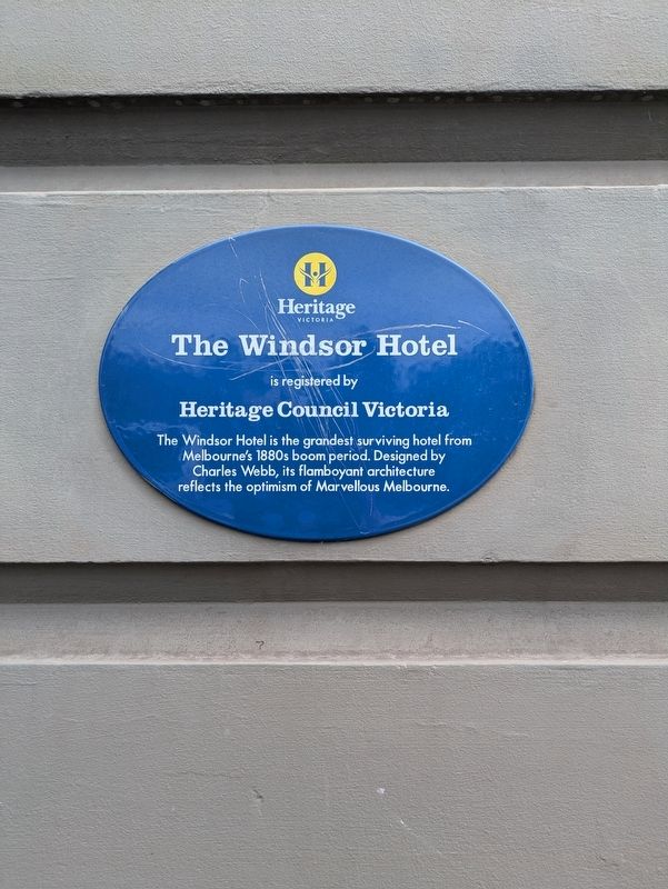 The Windsor Hotel Marker. Click for full size. The Windsor Hotel Marker image. Click for full size.