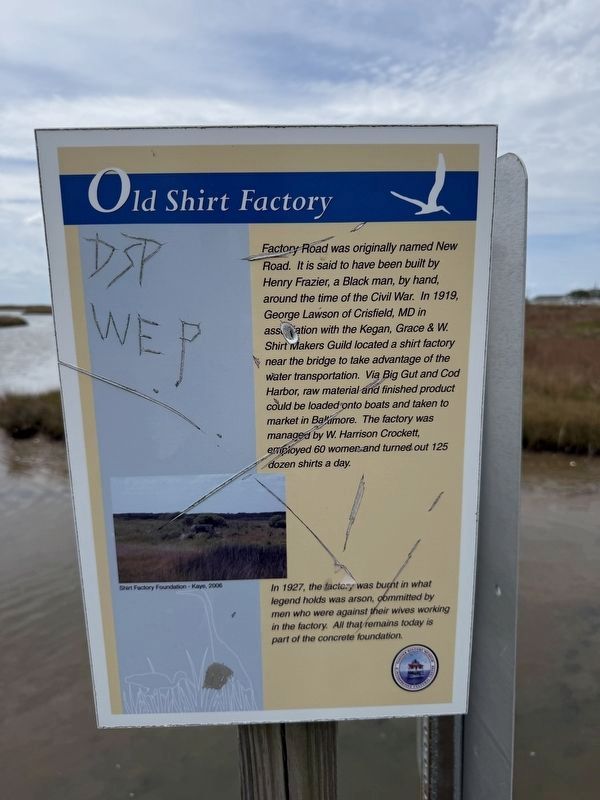 Old Shirt Factory Marker image. Click for full size.