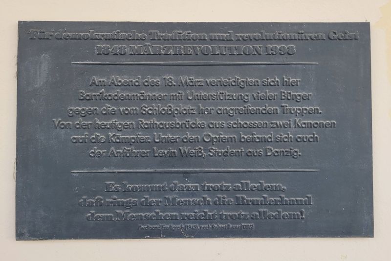 M�rzrevolution / March Revolution Marker image. Click for full size.
