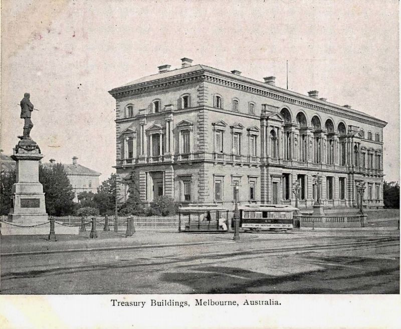 Treasury Building - postcard view (cropped). Click for full size. Treasury Building - postcard view (cropped) image. Click for full size.