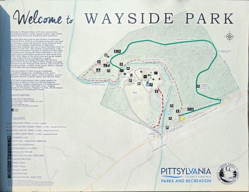 Welcome to Wayside Park Marker image. Click for full size.