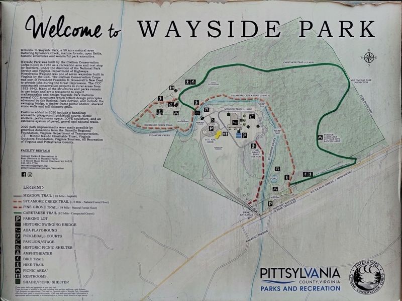 Welcome to Wayside Park Marker image. Click for full size.