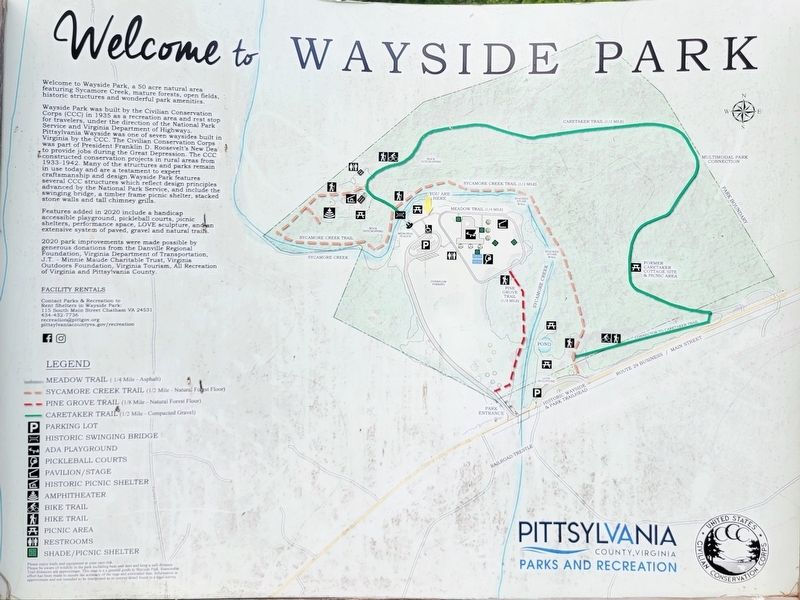 Welcome to Wayside Park Marker image. Click for full size.