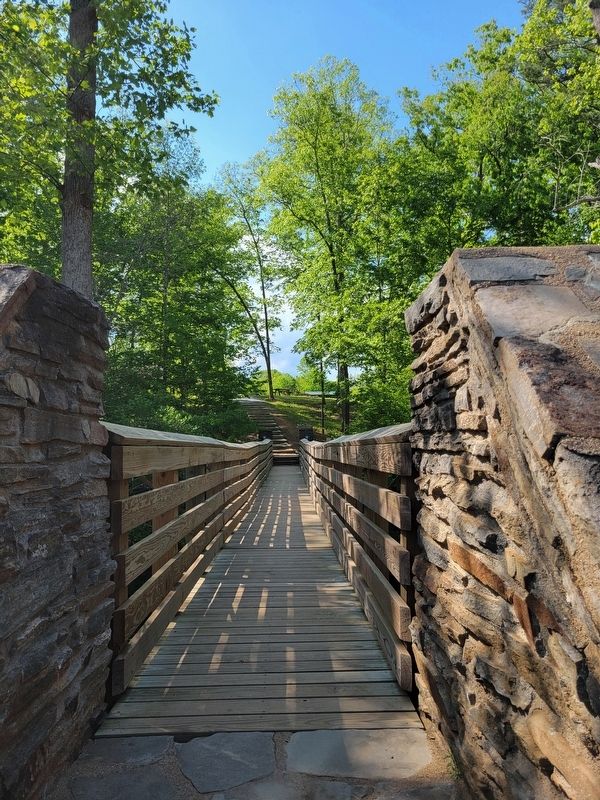 Historic Swinging Bridge image. Click for full size.