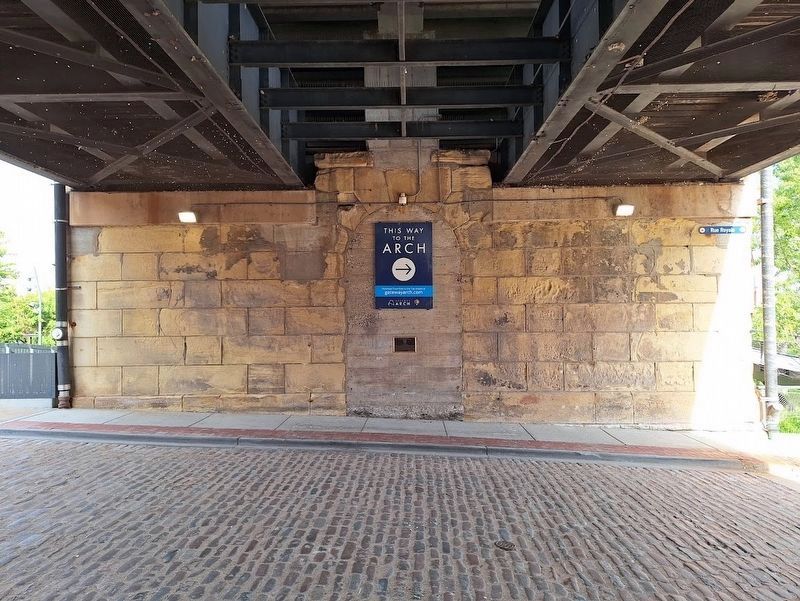 The Eads Bridge Marker. Click for full size. The Eads Bridge Marker image. Click for full size.