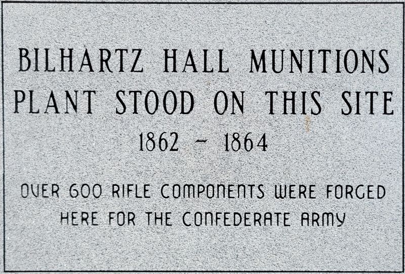 Bilhartz Hall Munitions Plant Marker. Click for full size. Bilhartz Hall Munitions Plant Marker image. Click for full size.