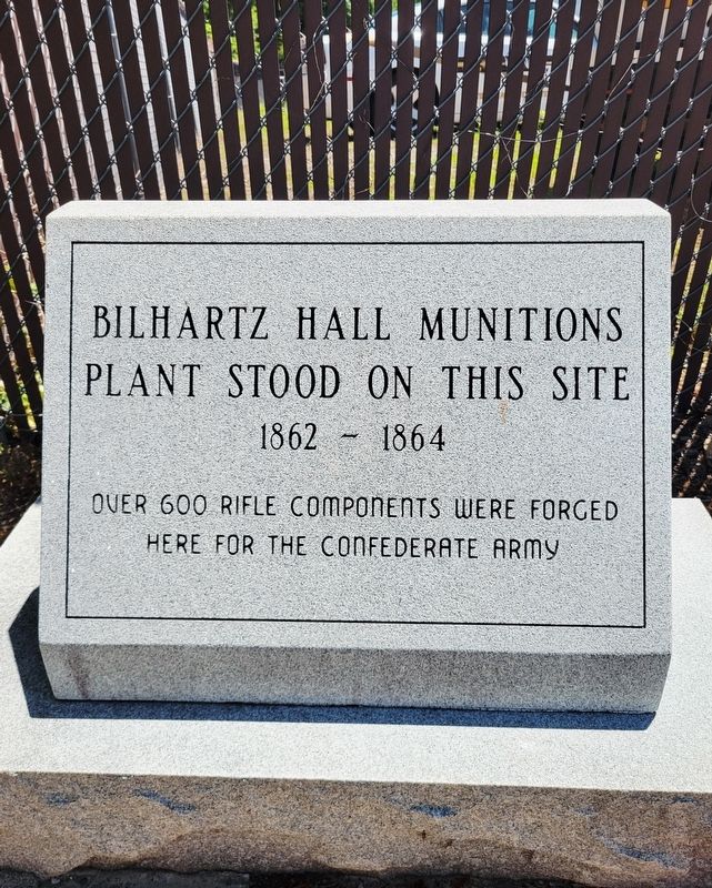 Bilhartz Hall Munitions Plant Marker. Click for full size. Bilhartz Hall Munitions Plant Marker image. Click for full size.