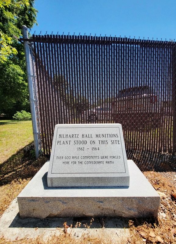Bilhartz Hall Munitions Plant Marker. Click for full size. Bilhartz Hall Munitions Plant Marker image. Click for full size.