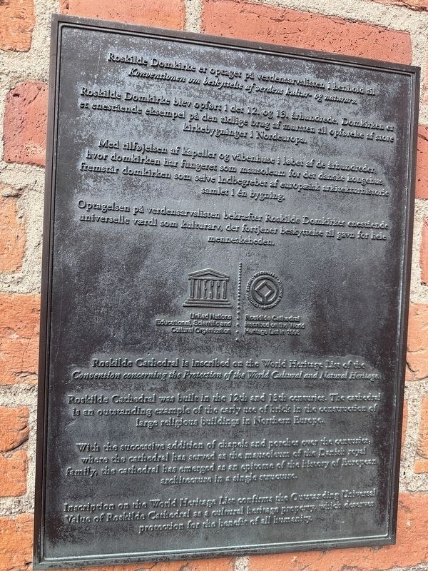 Roskilde Cathedral Marker. Click for full size. Roskilde Cathedral Marker image. Click for full size.