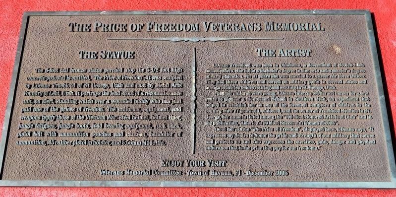The Price of Freedom Veterans Memorial image. Click for full size.