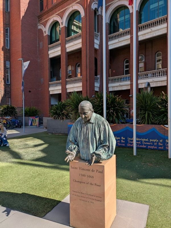 Saint Vincent de Paul Sculpture and Marker. Click for full size. Saint Vincent de Paul Sculpture and Marker image. Click for full size.