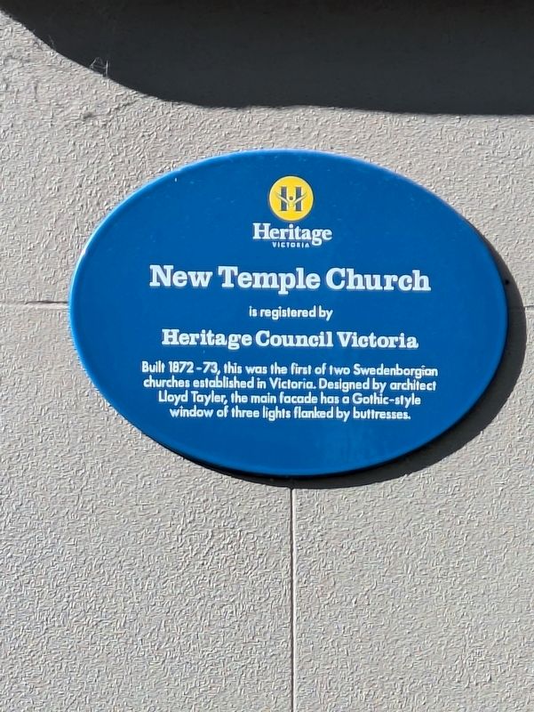 New Temple Church Marker. Click for full size. New Temple Church Marker image. Click for full size.