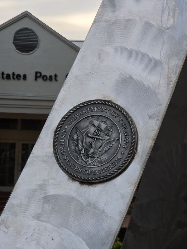 Department of the Navy Emblem on the Davidson Veterans Monument. Click for full size. Department of the Navy Emblem on the Davidson Veterans Monument image. Click for full size.