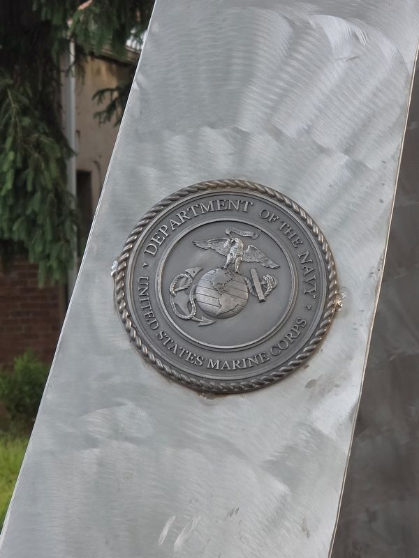 Marine Corps Emblem on the Davidson Veterans Monument. Click for full size. Marine Corps Emblem on the Davidson Veterans Monument image. Click for full size.