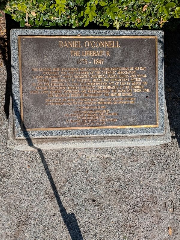 Daniel O'Connell Marker. Click for full size. Daniel O'Connell Marker image. Click for full size.