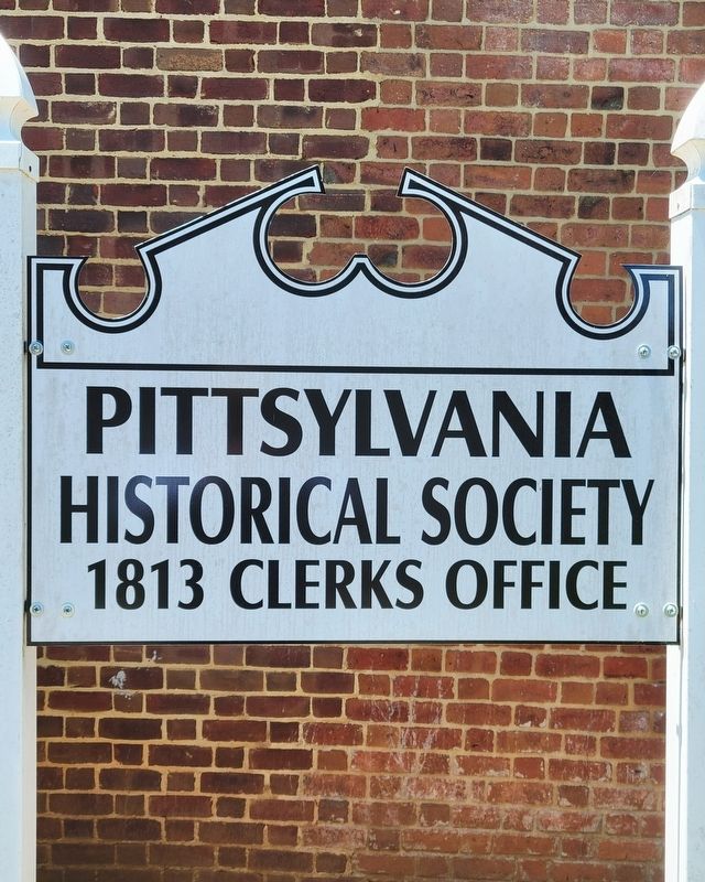 Old Clerk's Office sign. Click for full size. Old Clerk's Office sign image. Click for full size.