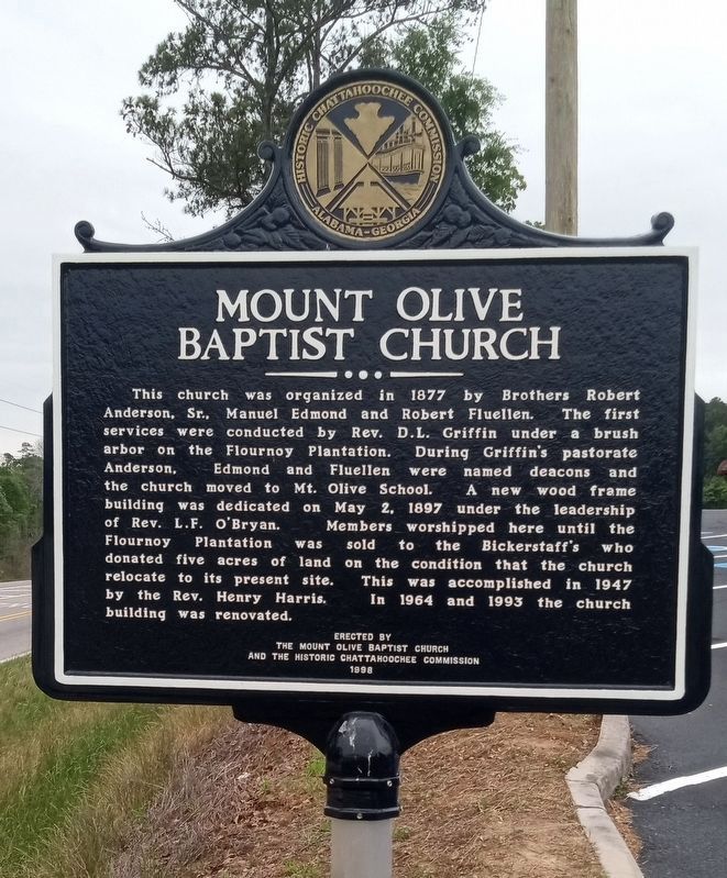 Mount Olive Baptist Church Marker image. Click for full size.