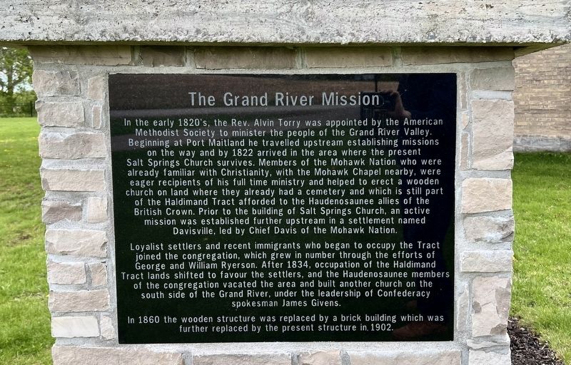 The Grand River Mission Marker. Click for full size. The Grand River Mission Marker image. Click for full size.
