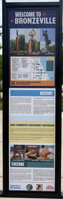Welcome to Bronzeville Marker image. Click for full size.