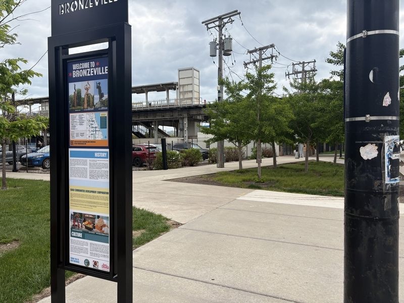 Welcome to Bronzeville Marker near the 35th-Bronzeville-IIT CTA train station image. Click for full size.
