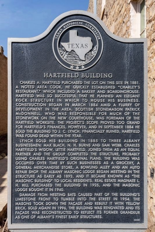 Hartfield Building Marker image. Click for full size.