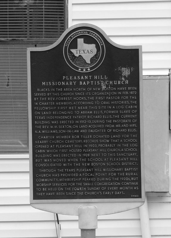 Pleasant Hill Missionary Baptist Church Marker image. Click for full size.