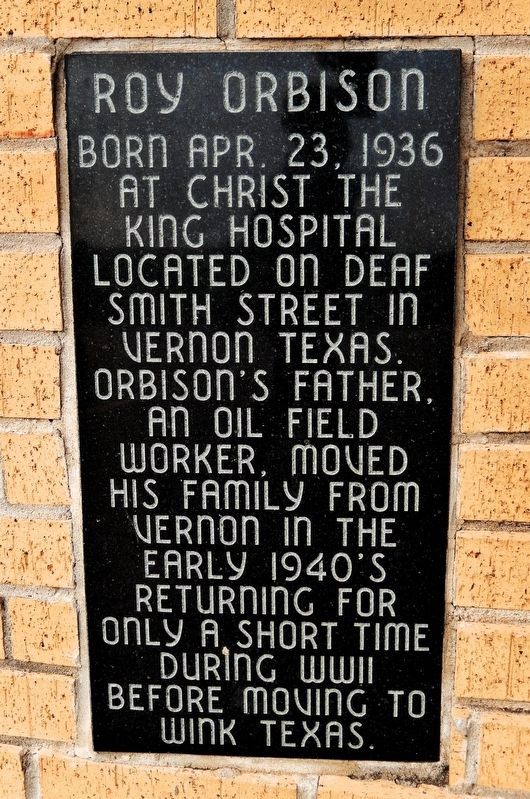 Roy Orbison Marker (<i>panel 1</i>). Click for full size. Roy Orbison Marker (<i>panel 1</i>) image. Click for full size.