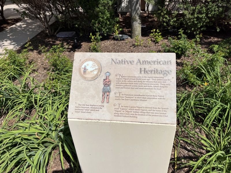 Native American Heritage Marker image. Click for full size.
