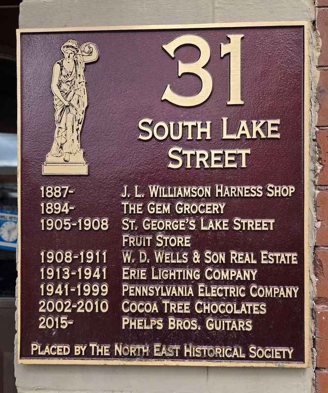 31 South Lake Street Marker image. Click for full size.