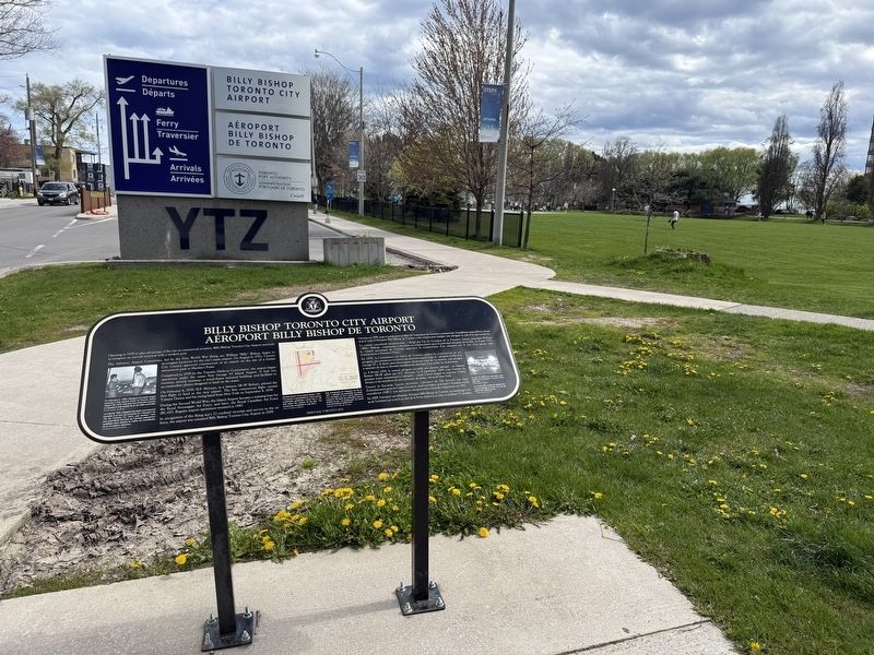 Billy Bishop Toronto City Airport Marker image. Click for full size.