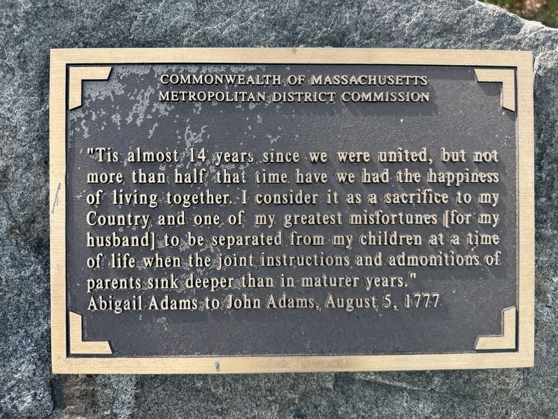 Abigail Adams to John Adams, August 5, 1777 Marker image. Click for full size.