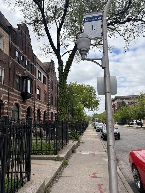 Giles-Calumet Marker, south-facing view image. Click for full size.