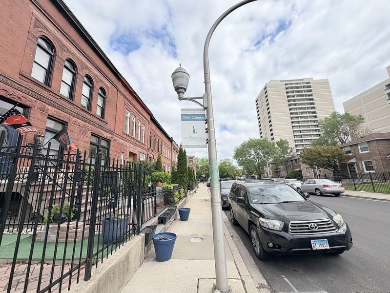 Giles-Calumet Marker, north-facing view image. Click for full size.